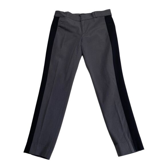 Banana Republic Sloan Fit Tuxedo Stripe Asphalt Gray Black Sz 6 - Picture 11 of 11